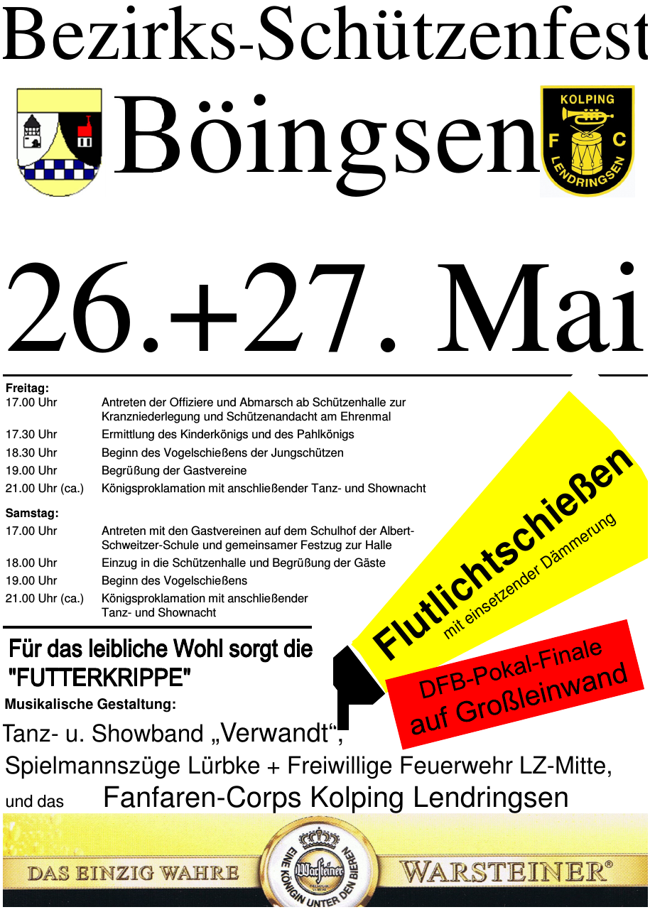 Schützenfest Böingsen 26. & 27. Mai 2017